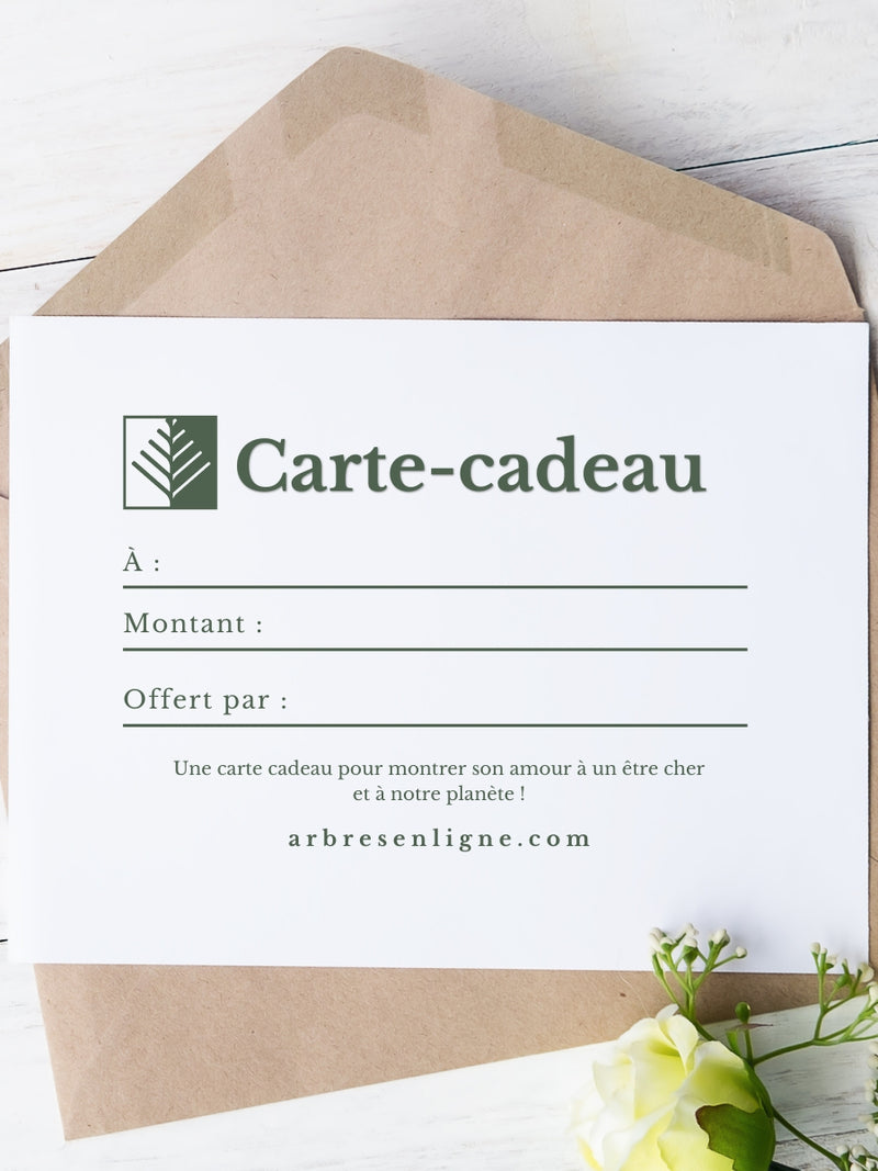 Offrir un arbre en cadeau avec arbresenligne.com