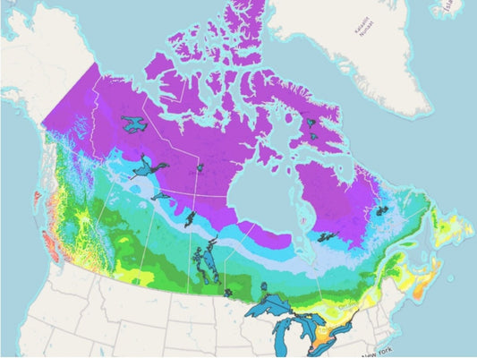 Les 9 Zones de rusticité au Canada en bref!
